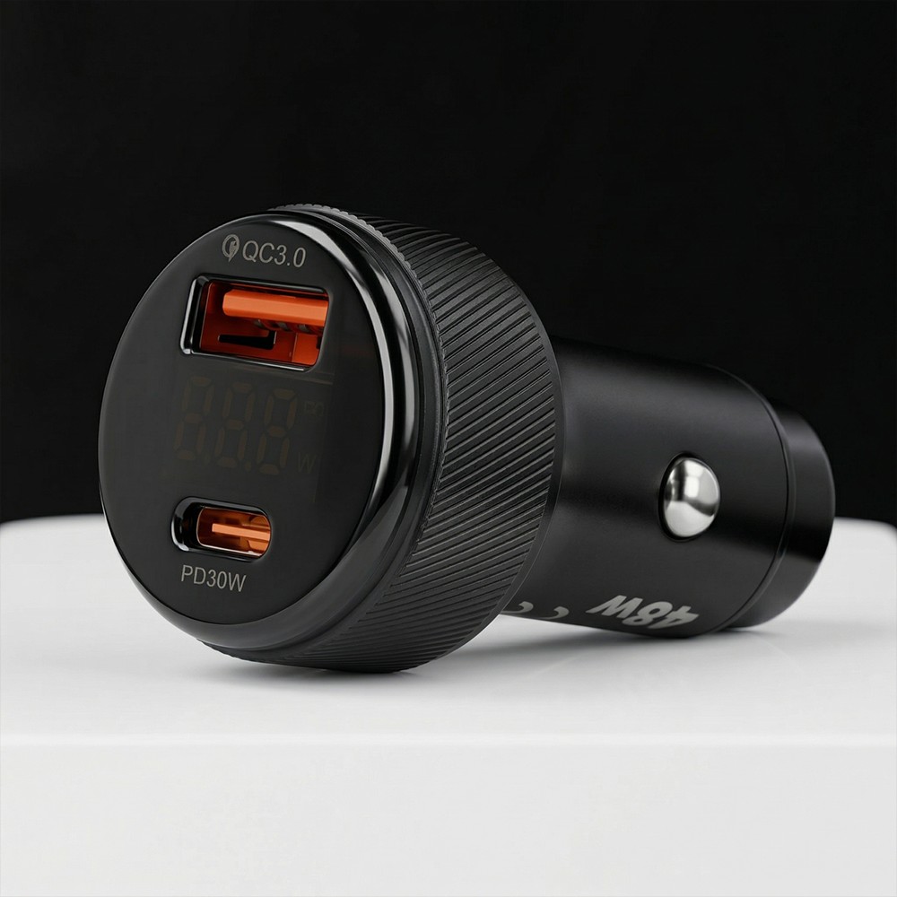 �adowarka samochodowa Blavec 48W PD USB-C USB-A czarna Motorola Moto E22S / 6