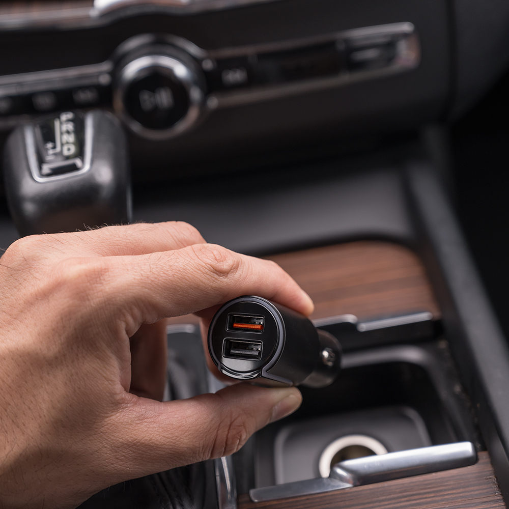 �adowarka samochodowa Forever 3x Type-C PD+QC3.0+2,4A (36W) szara Core / 3