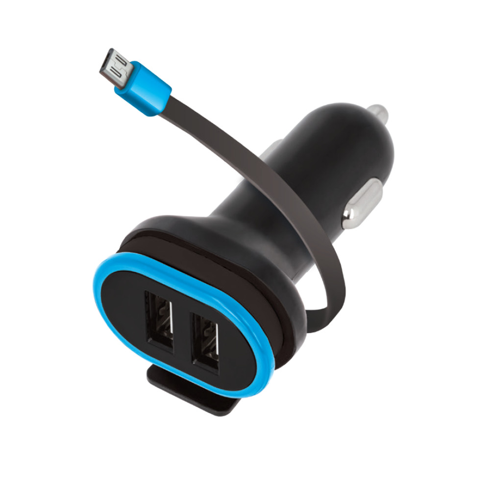 �adowarka samochodowa Forever CC-02 2xUSB 3A z kablem microUSB / 2