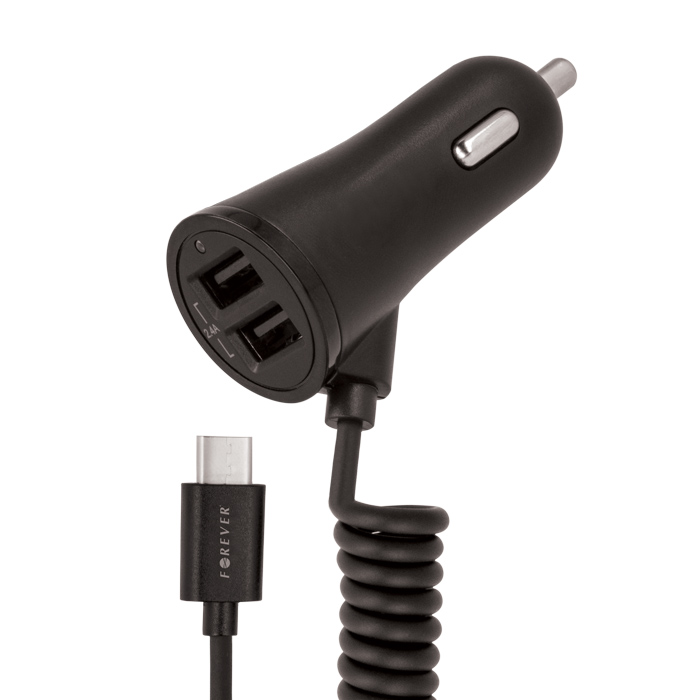 �adowarka samochodowa Forever micro USB + 2xUSB / 3