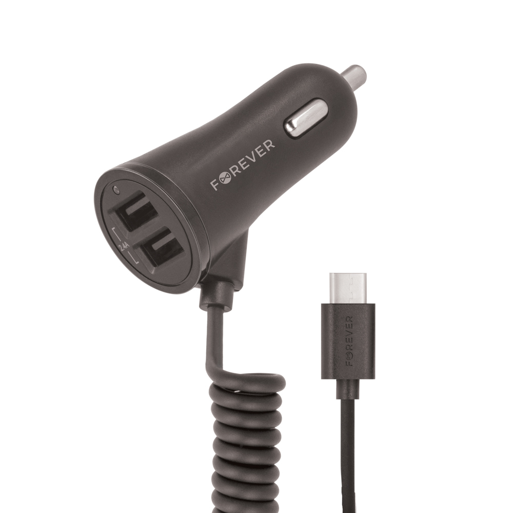 �adowarka samochodowa Forever typ-C + 2xUSB