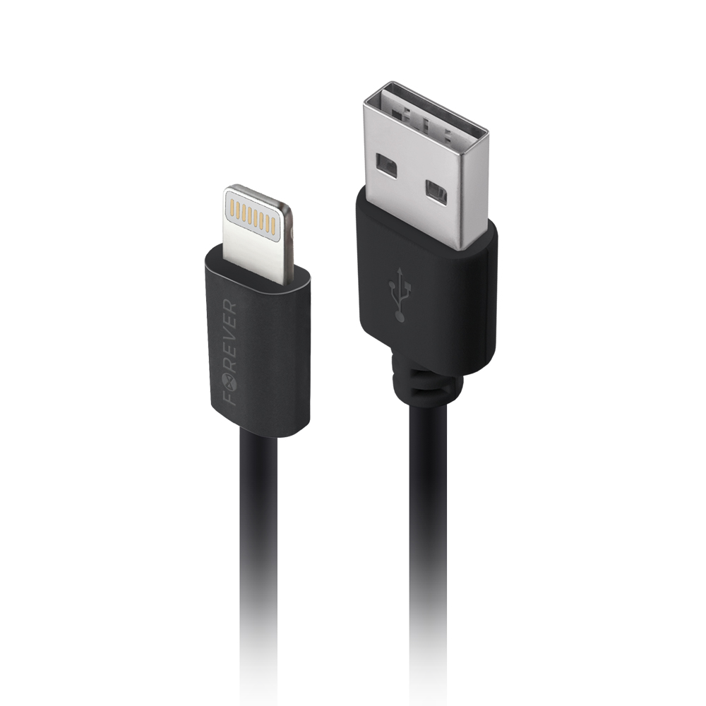 adowarka samochodowa Forever USB 1A M02 + kabel do iPhone 8-pin / 6