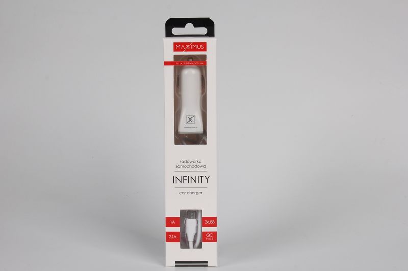 �adowarka samochodowa Maxximus Infinity 2.1A Micro USB, 2xUSB / 5