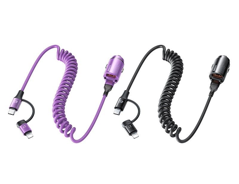 �adowarka Samochodowa REMAX RUICHY SERIES 45W RCC356 + KABEL LIGHTING/USB-C BLACK / 3