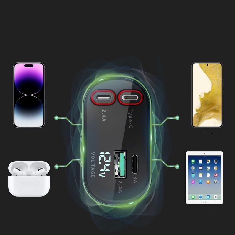 �adowarka samochodowa T-PHOX FLEXIT 4w1 86W SZARA / 4