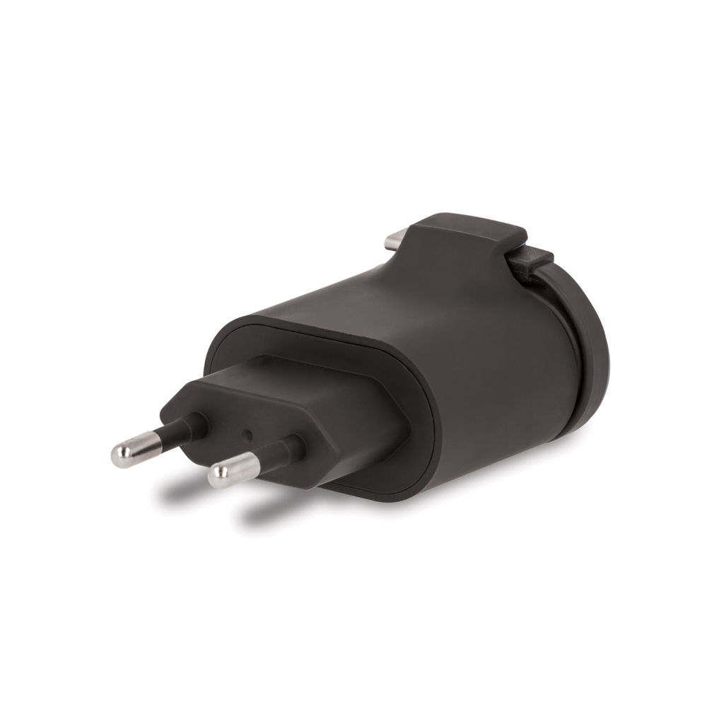 �adowarka sieciowa Forever TC-02 2xUSB 2.4A z kablem do iPhone 8-pin czarna / 6