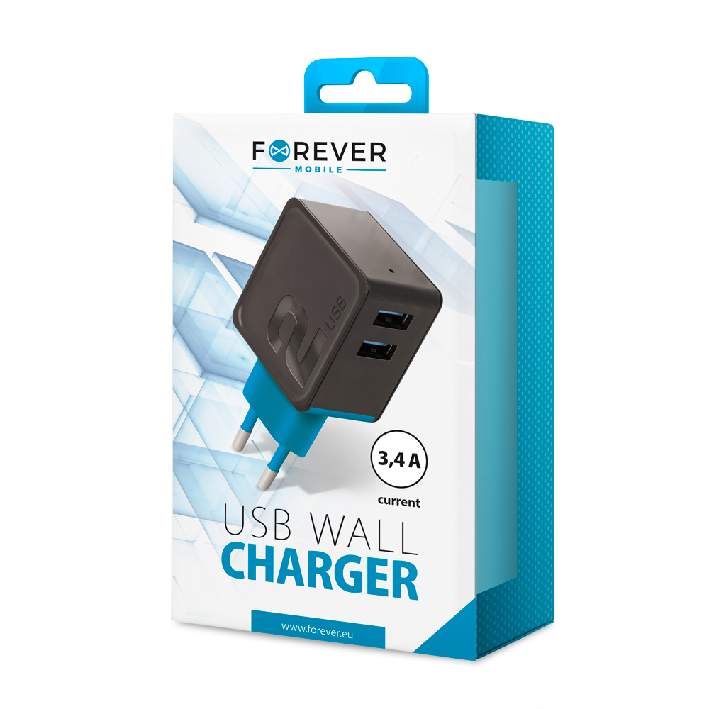 �adowarka sieciowa Forever TC-04 2xUSB 3.4 A / 6