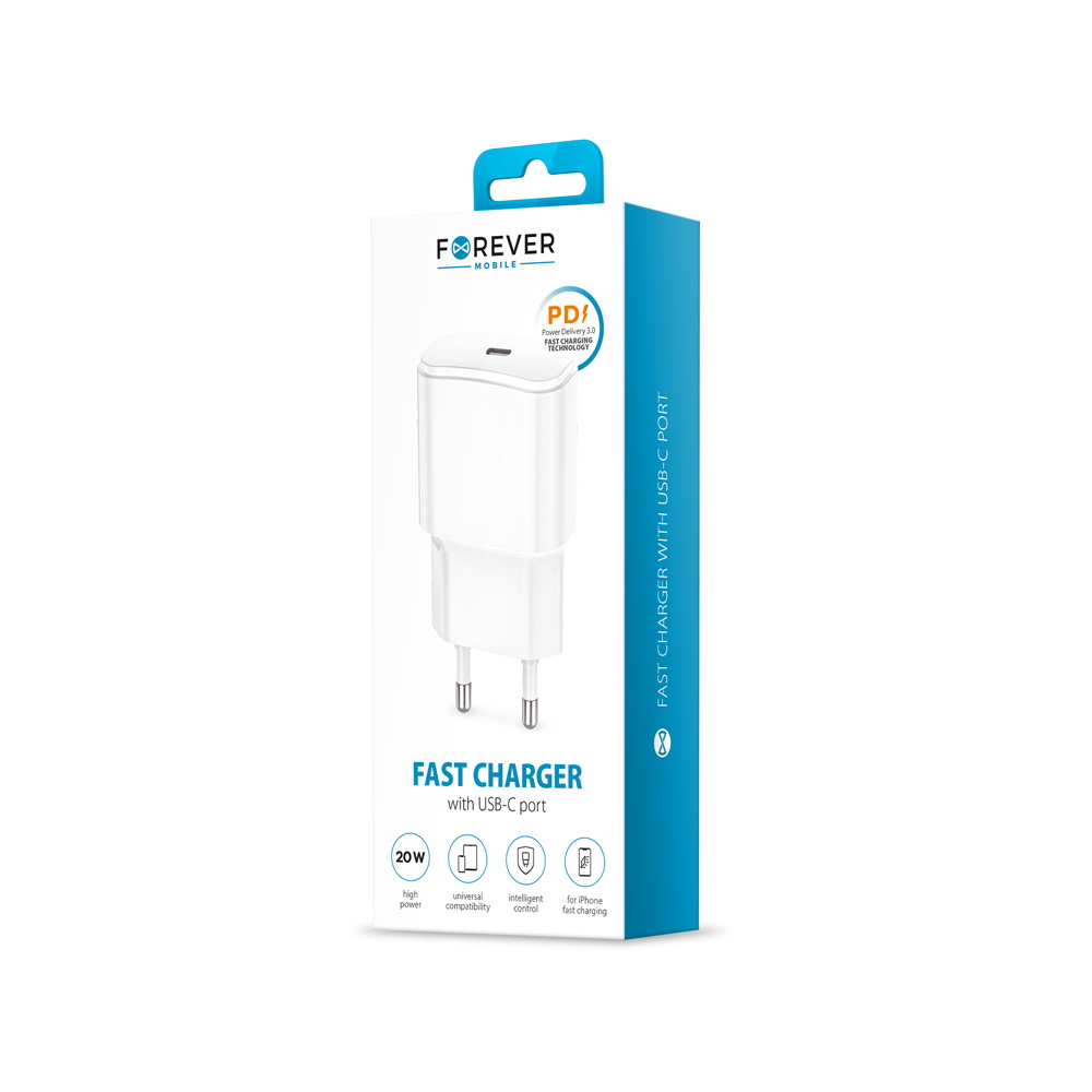 �adowarka sieciowa Forever USB 3A (20W) PD TC-01 bia�a / 8