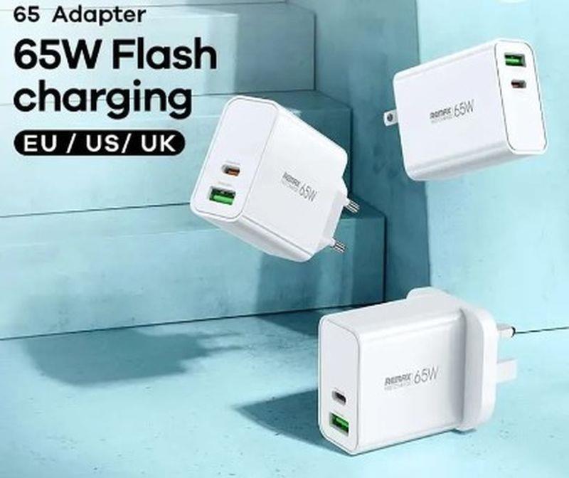 �adowarka sieciowa KIDDY SERIES 65W RP-U125 USB/USB-C WHITE / 3