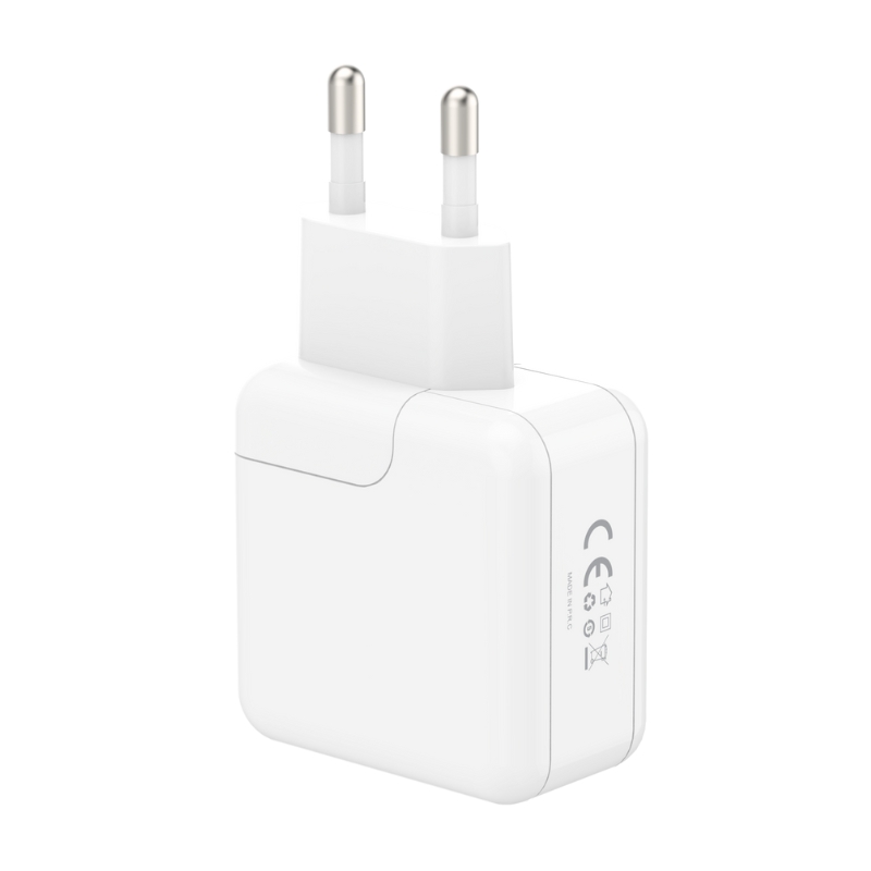 �adowarka sieciowa MX Burst GaN PD 35W, 2xUSB-C + kabel PD 20W C/Lightning, WHITE/BIA�Y / 2