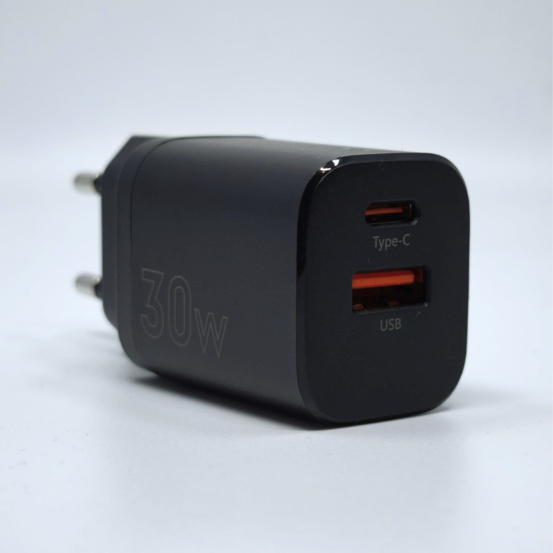 �adowarka sieciowa MX Carbon 30W PD+QC, USB-A+C BLACK / CZARNY / 3