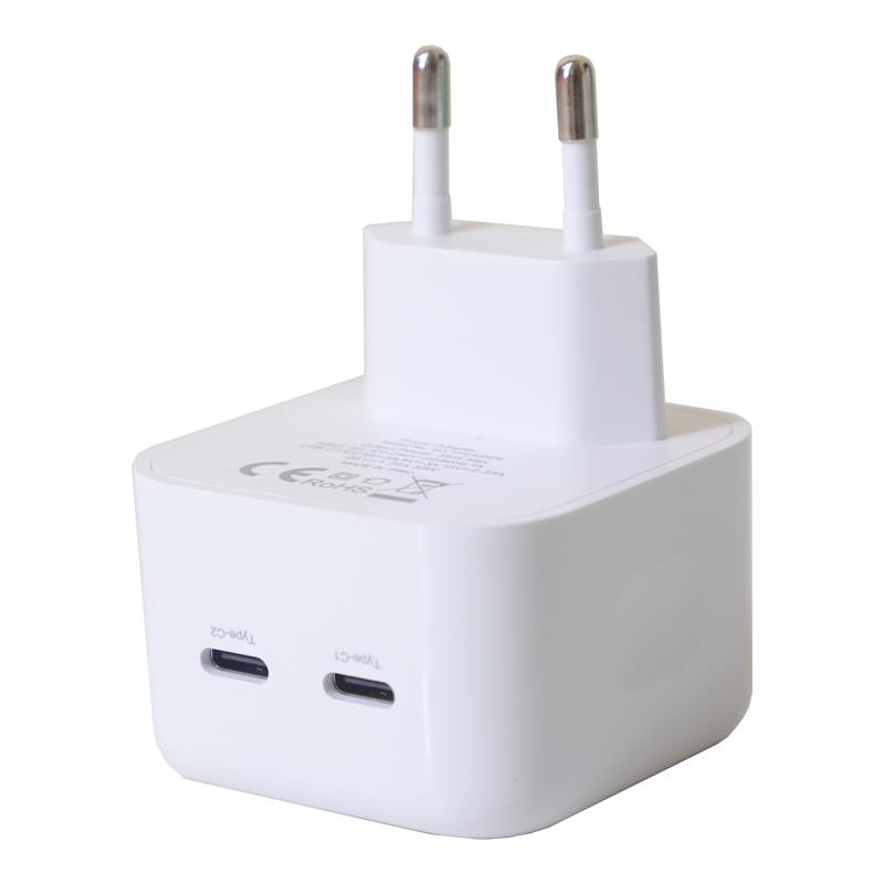 �ADOWARKA SIECIOWA MX THUNDER PD 35W, 2 x USB-C, WHITE / BIA�Y / 2