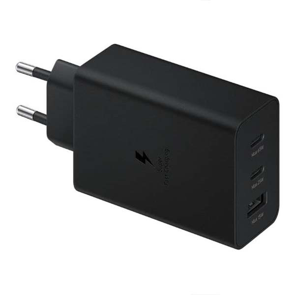 �ADOWARKA SIECIOWA PD 2xUSB-C 65W 1xUSB CZARNY BULK