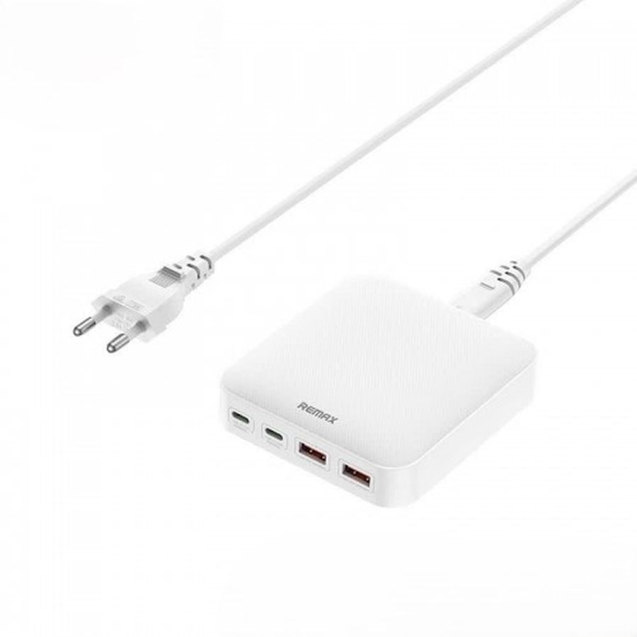 �adowarka sieciowa PODRӯNA REMAX DONGFENG 65W RP-U183 GaN PD QC 2xUSB-C/2xUSB WHITE