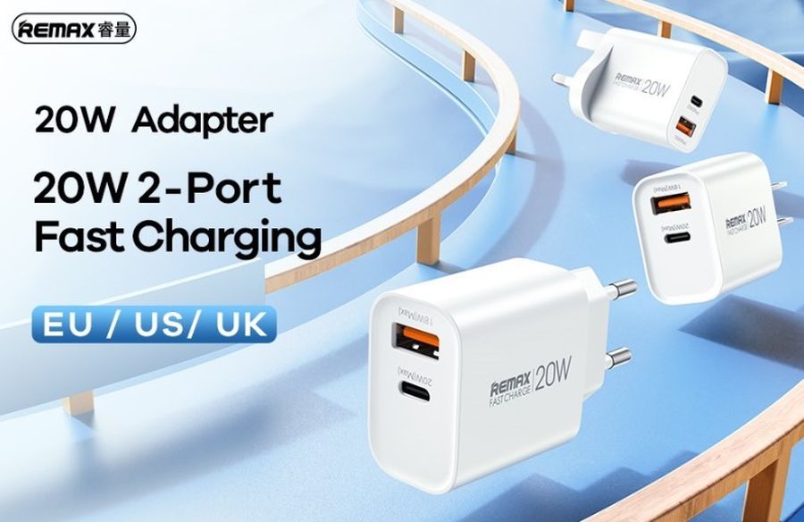 �adowarka sieciowa REMAX KIDDY SERIES 20W RP-U120 USB/USB-C WHITE / 2