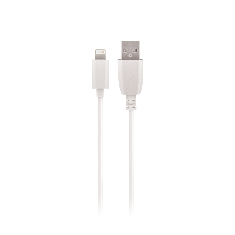 adowarka sieciowa Setty USB 2,4A biaa + kabel Lightning 1m biay / 2
