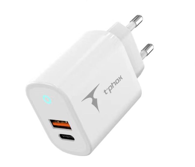 �adowarka sieciowa T-PHOX GLORY 45W USB/USB-C WHITE
