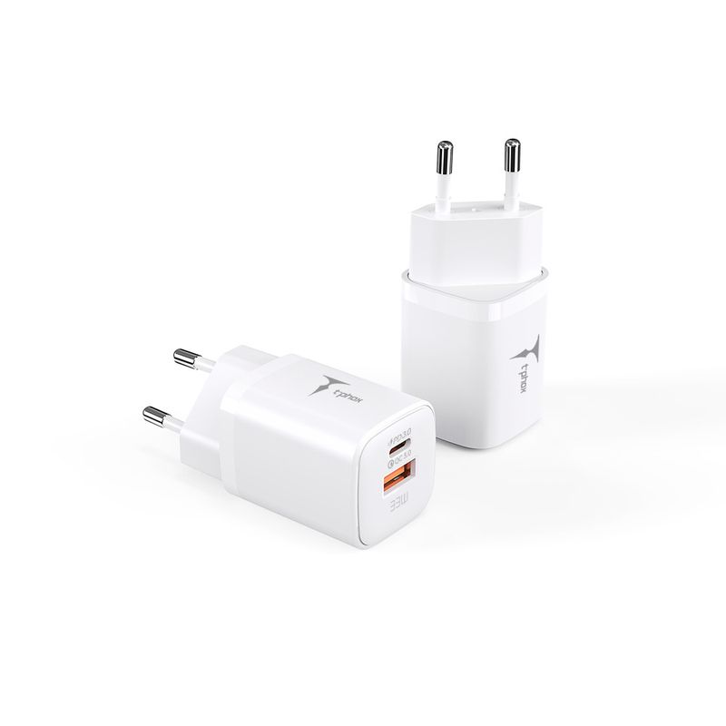 �adowarka sieciowa T-PHOX HANDY SERIES 33W T-PP08 USB/USB-C WHITE / 3