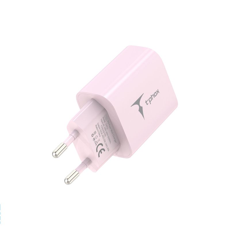 �adowarka sieciowa T-PHOX MODERATE SERIES T-PP11 20W + KABEL USB-C/USB-C 60W PINK / 2