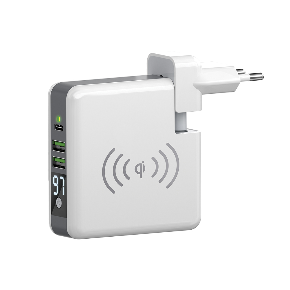 �adowarka sieciowa z bezprzewodowym power bankiem 6700mAh Forever Core