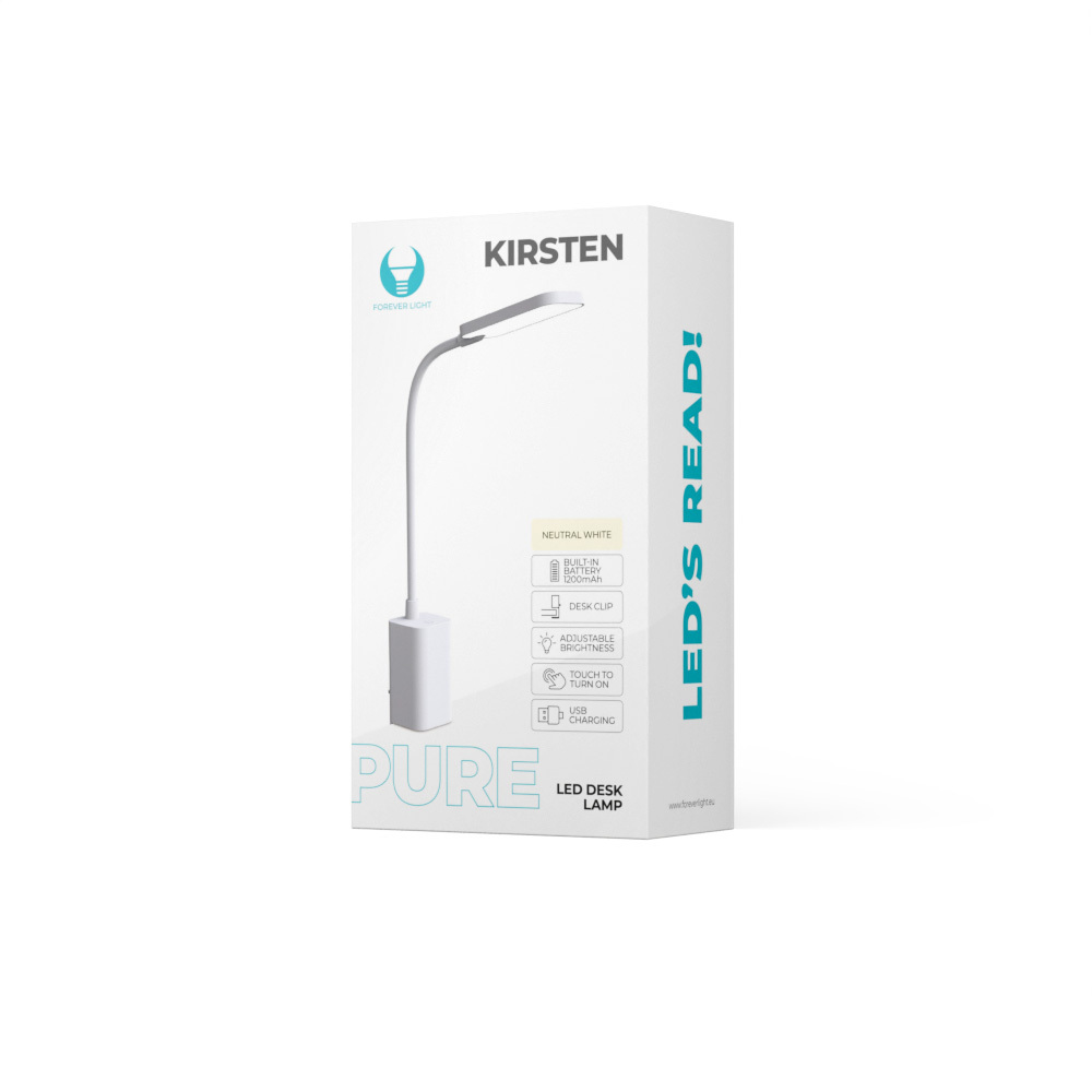 Lampa biurkowa LED 6W z klipsem PURE FLB-10 KIRSTEN bia�a Forever Light / 4