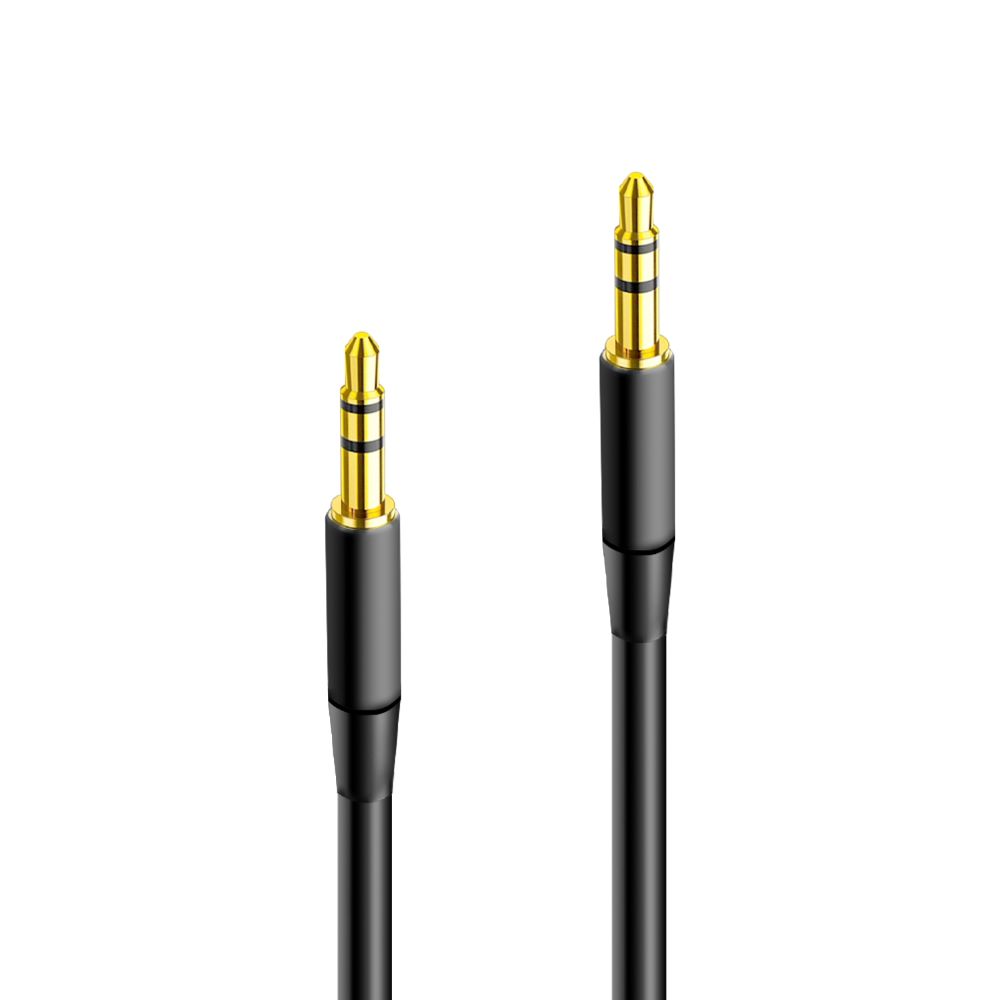 Maxlife kabel audio jack 3,5 mm - jack 3,5 mm 1m czarny / 2