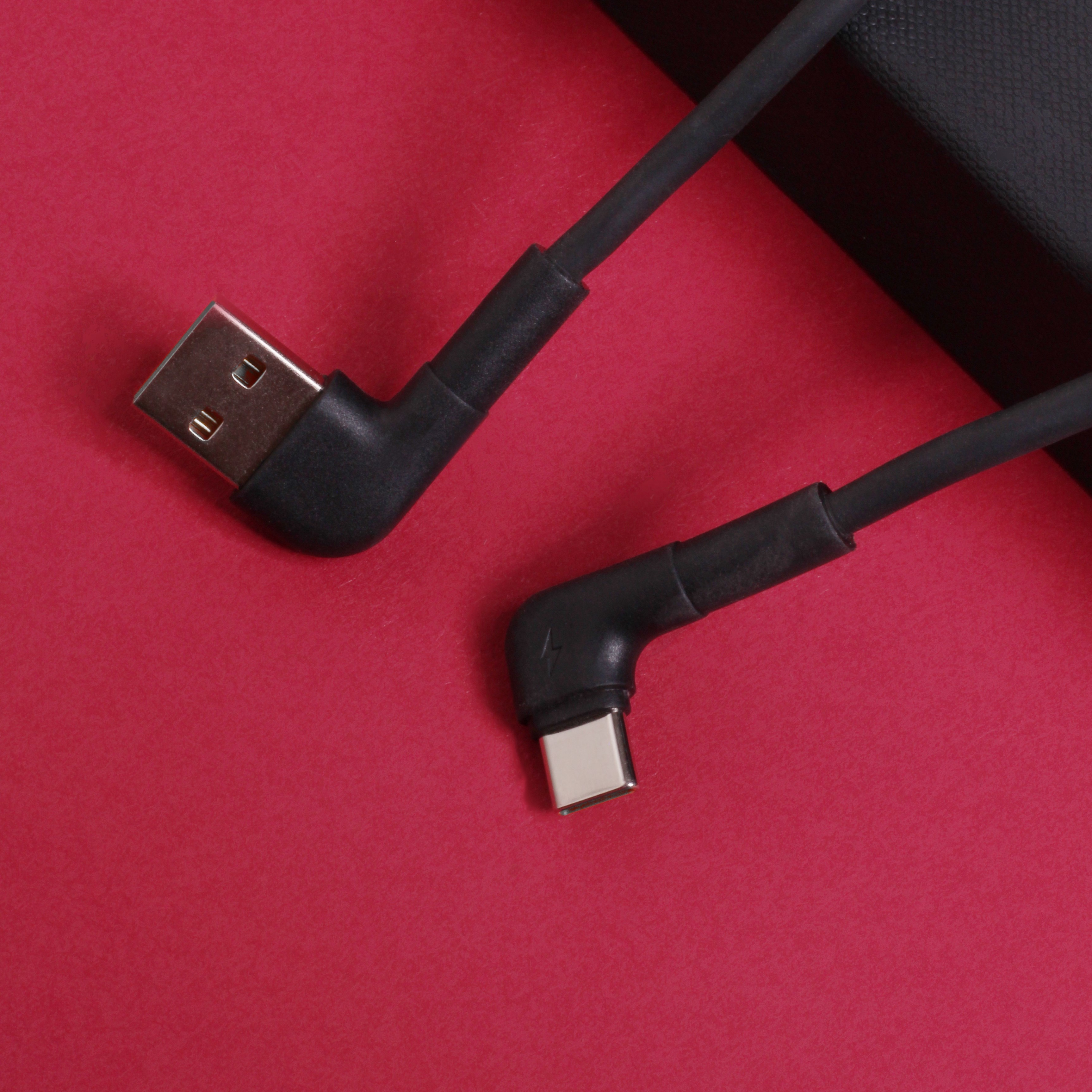 Maxlife kabel ktowy MXUC-09 USB - USB-C 1,0 m 3A czarny / 4