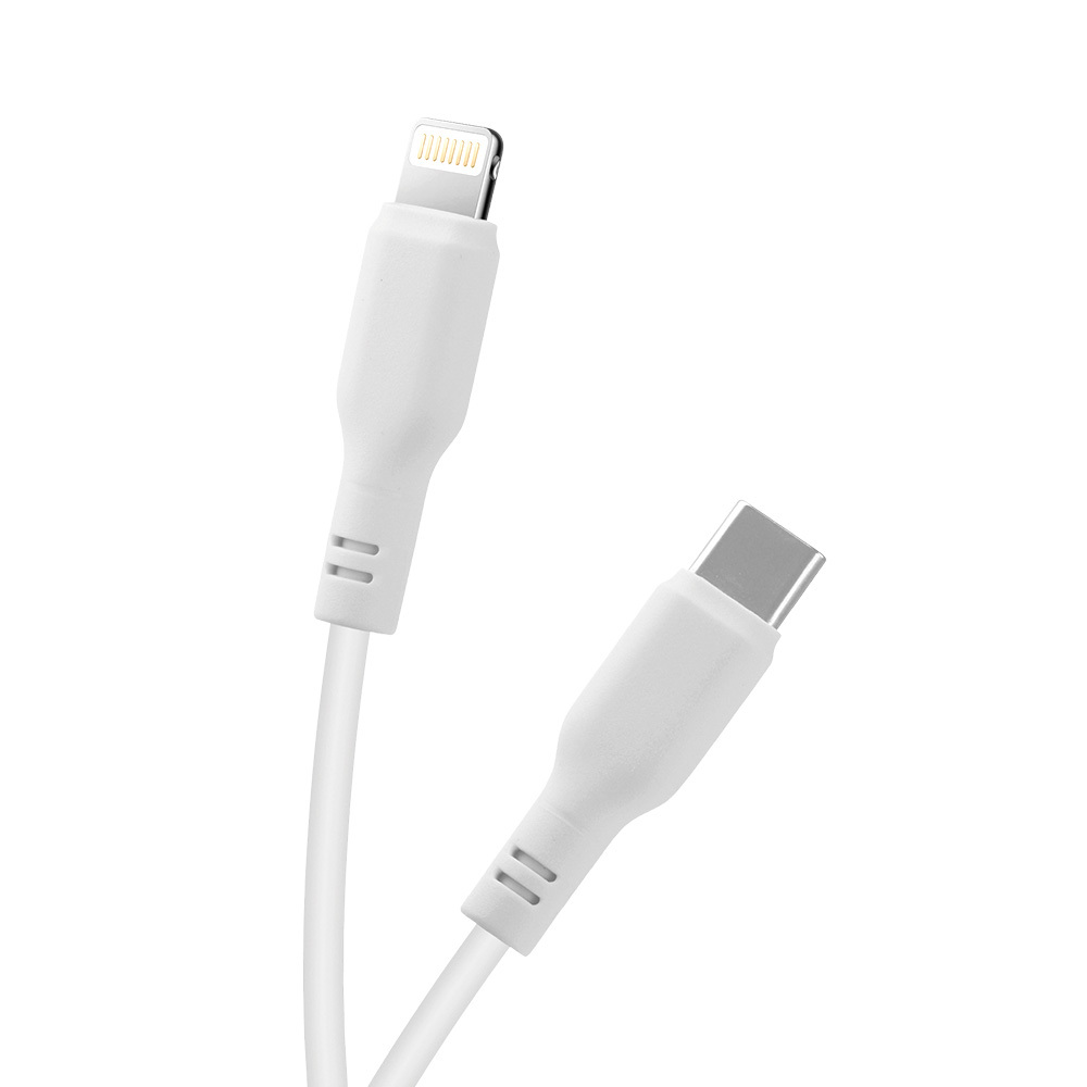 Maxlife kabel MFi MXUC-10 USB-C - Lightning 1,0 m 27W bia�y / 2