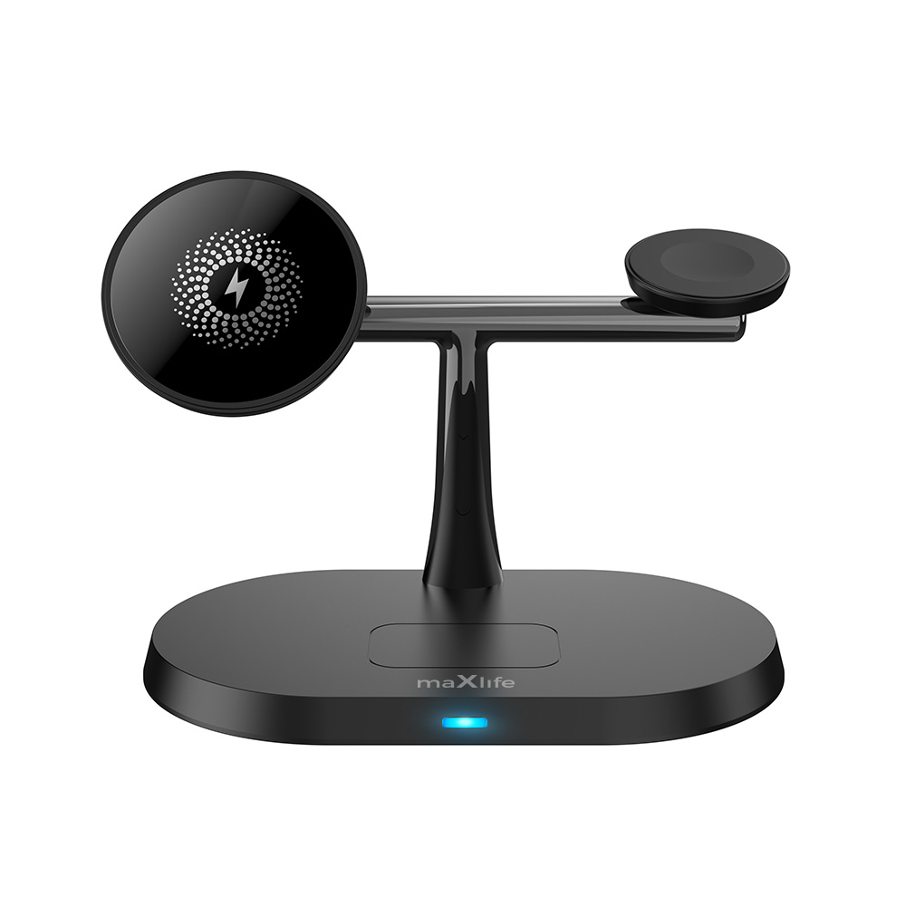 Maxlife �adowarka bezprzewodowa 3w1 MXWC-03 15W czarna