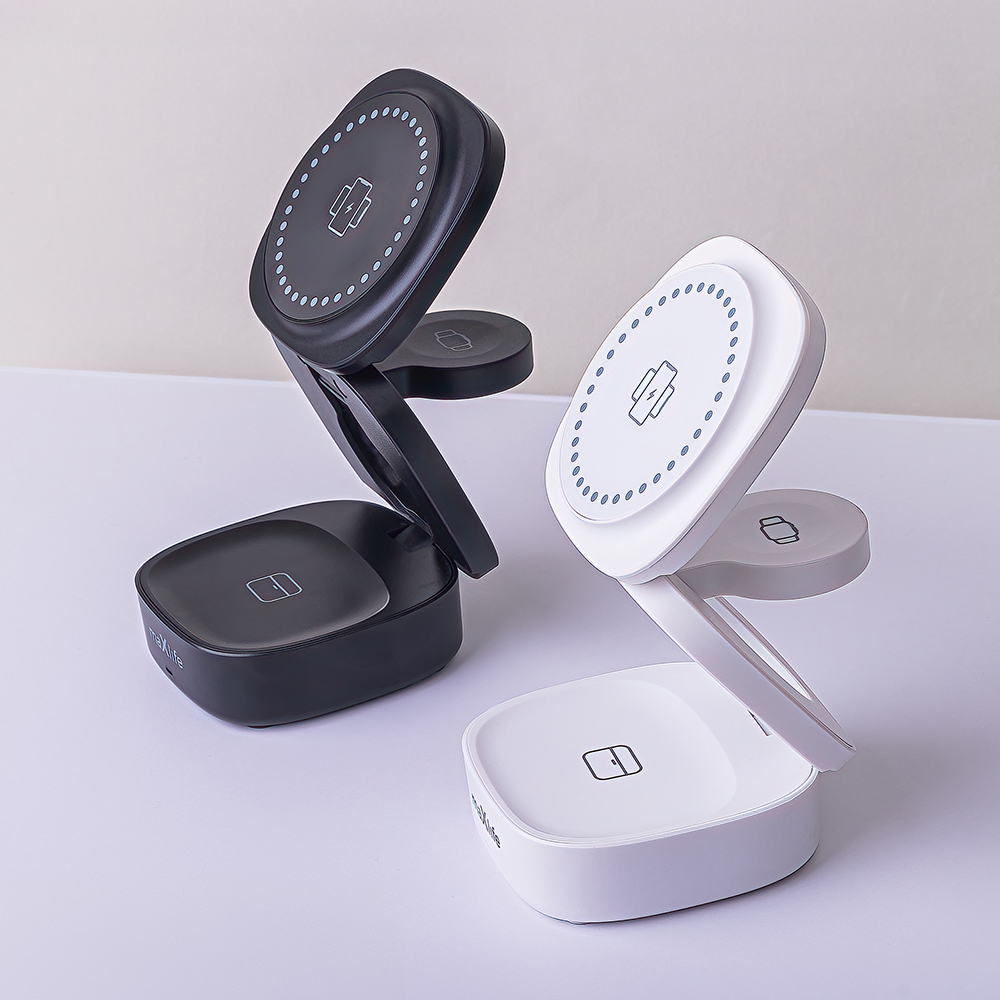 Maxlife �adowarka bezprzewodowa magnetyczna MXWC-06 15W bia�a 3w1 / 10