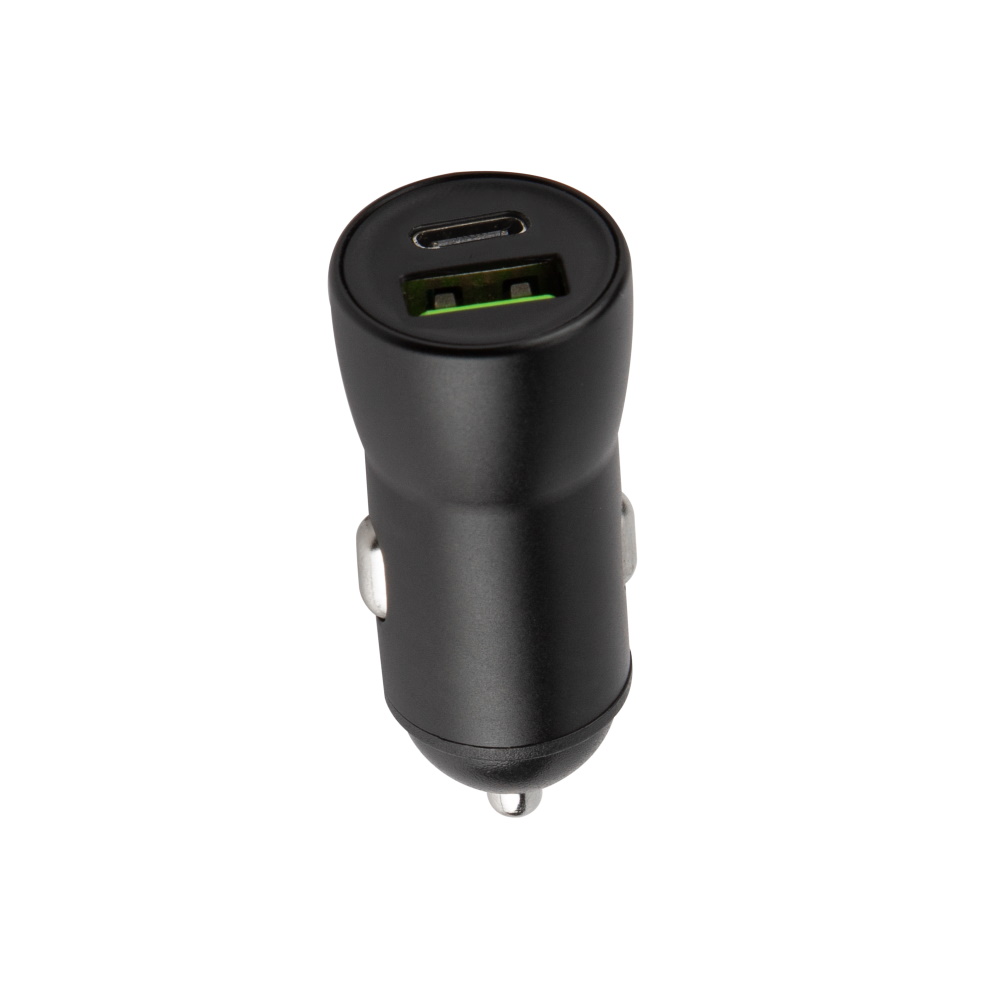 Maxlife �adowarka samochodowa PD3.0 + QC3.0 MXCC-04 1x USB-C 1x USB 20W czarna