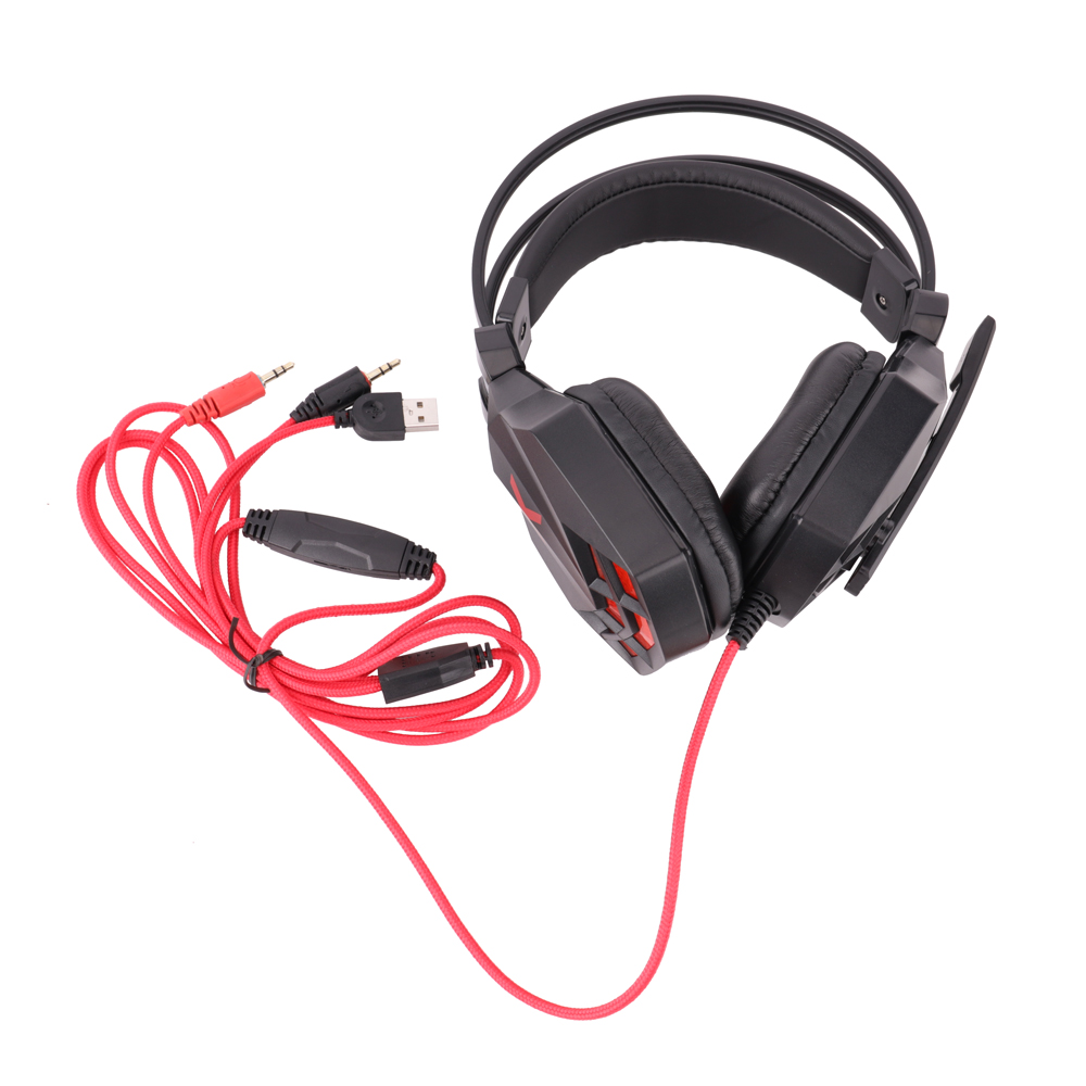 Maxlife s�uchawki przewodowe Gaming MXGH-200 nauszne jack 3,5 mm czarne