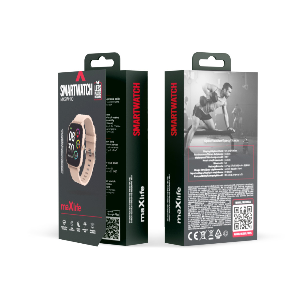 Maxlife smartwatch MXSW-110 pudrowy r� / 5