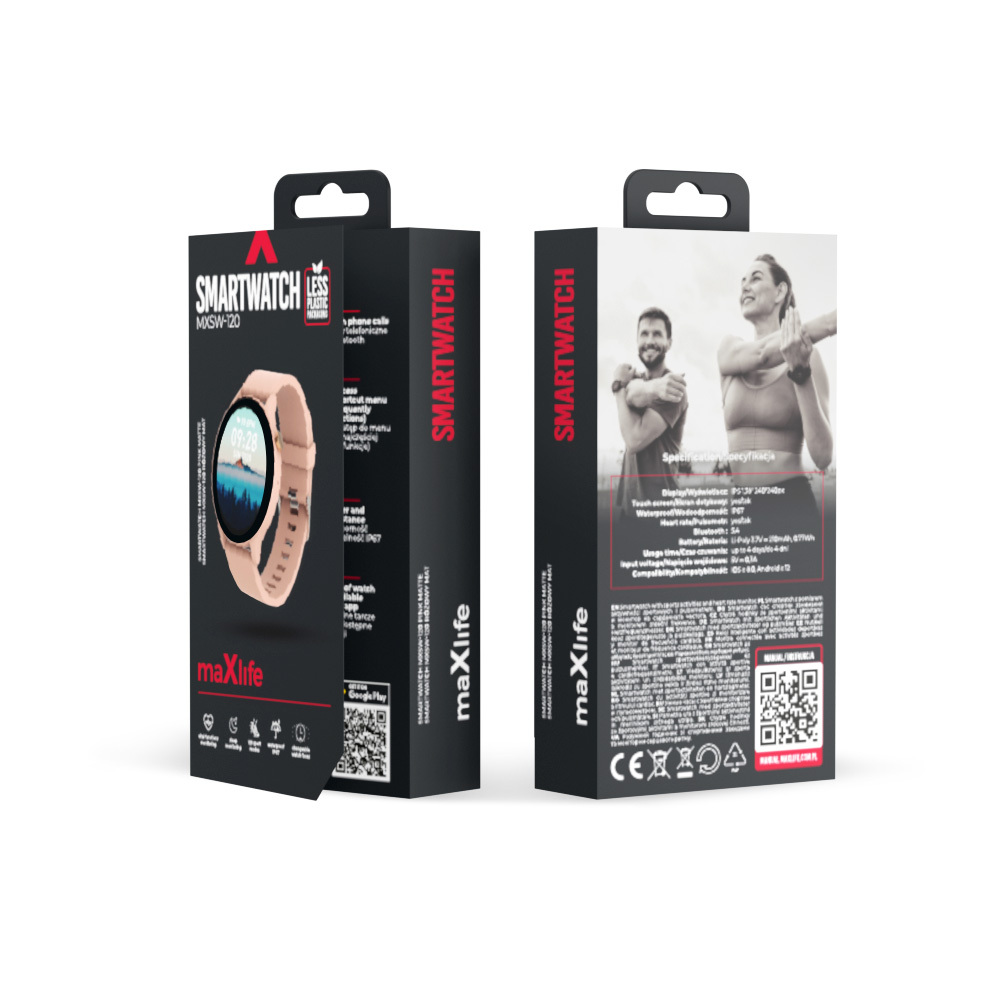 Maxlife smartwatch MXSW-120 pudrowy r� / 4