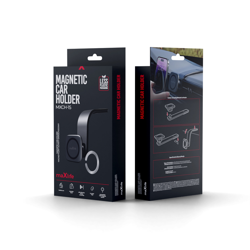 Maxlife uchwyt samochodowy MXCH-15 magnetyczny czarny / 11