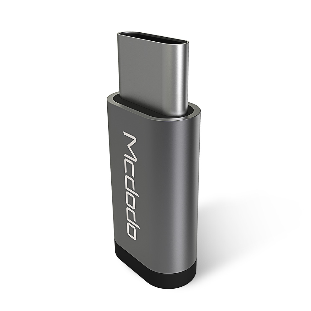 Mcdodo adapter microUSB (port) - USB-C srebrny OT-2152