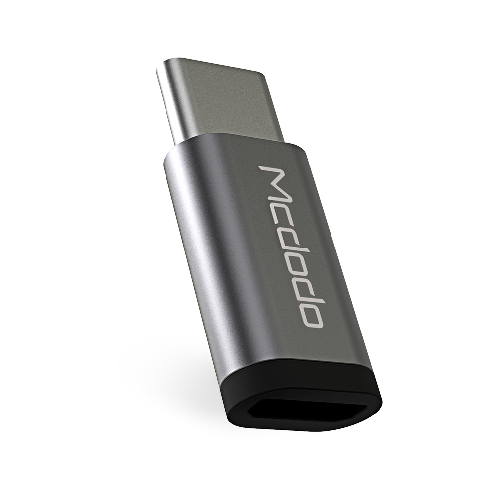 Mcdodo adapter microUSB (port) - USB-C srebrny OT-2152 / 2
