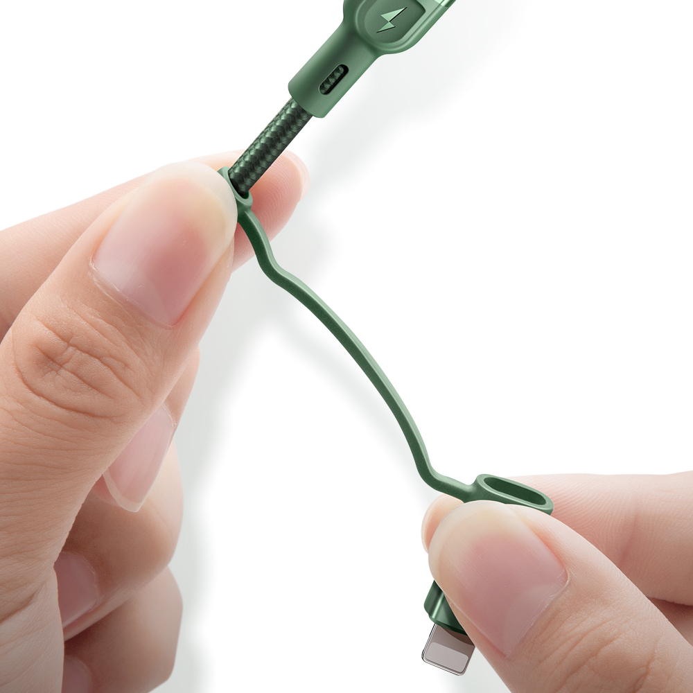 Mcdodo kabel 4w1 USB + USB-C - Lightning + USB-C 1,2 m zielony CA-8071 / 7