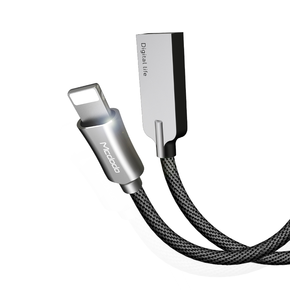 Mcdodo kabel Knight USB - Lightning 1,2 m czarny CA-3921 / 2