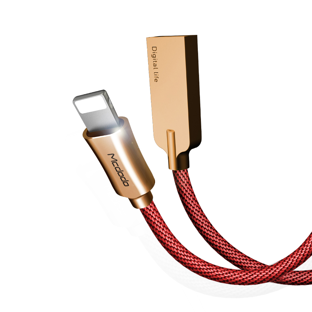 Mcdodo kabel Knight USB - Lightning 1,2 m czerwony CA-3926 / 2