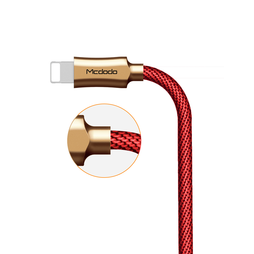 Mcdodo kabel Knight USB - Lightning 1,2 m czerwony CA-3926 / 3