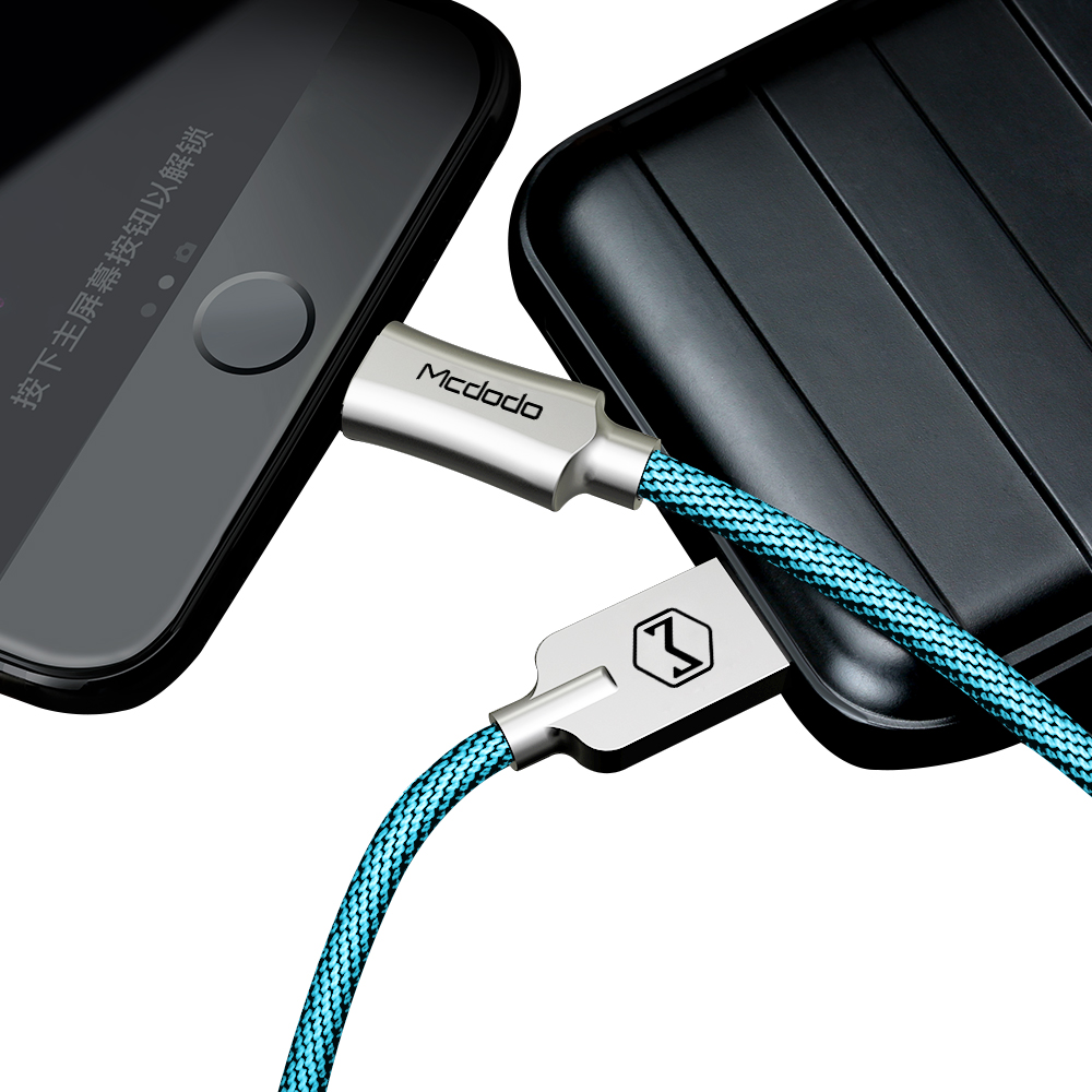 Mcdodo kabel Knight USB - Lightning 1,2 m niebieski CA-3922 / 6