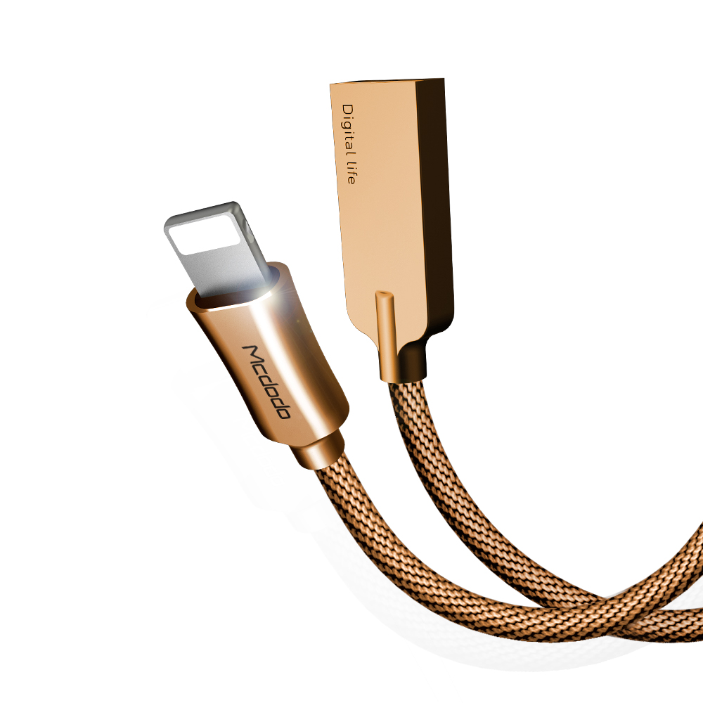 Mcdodo kabel Knight USB - Lightning 1,2 m z�oty CA-3920 / 2