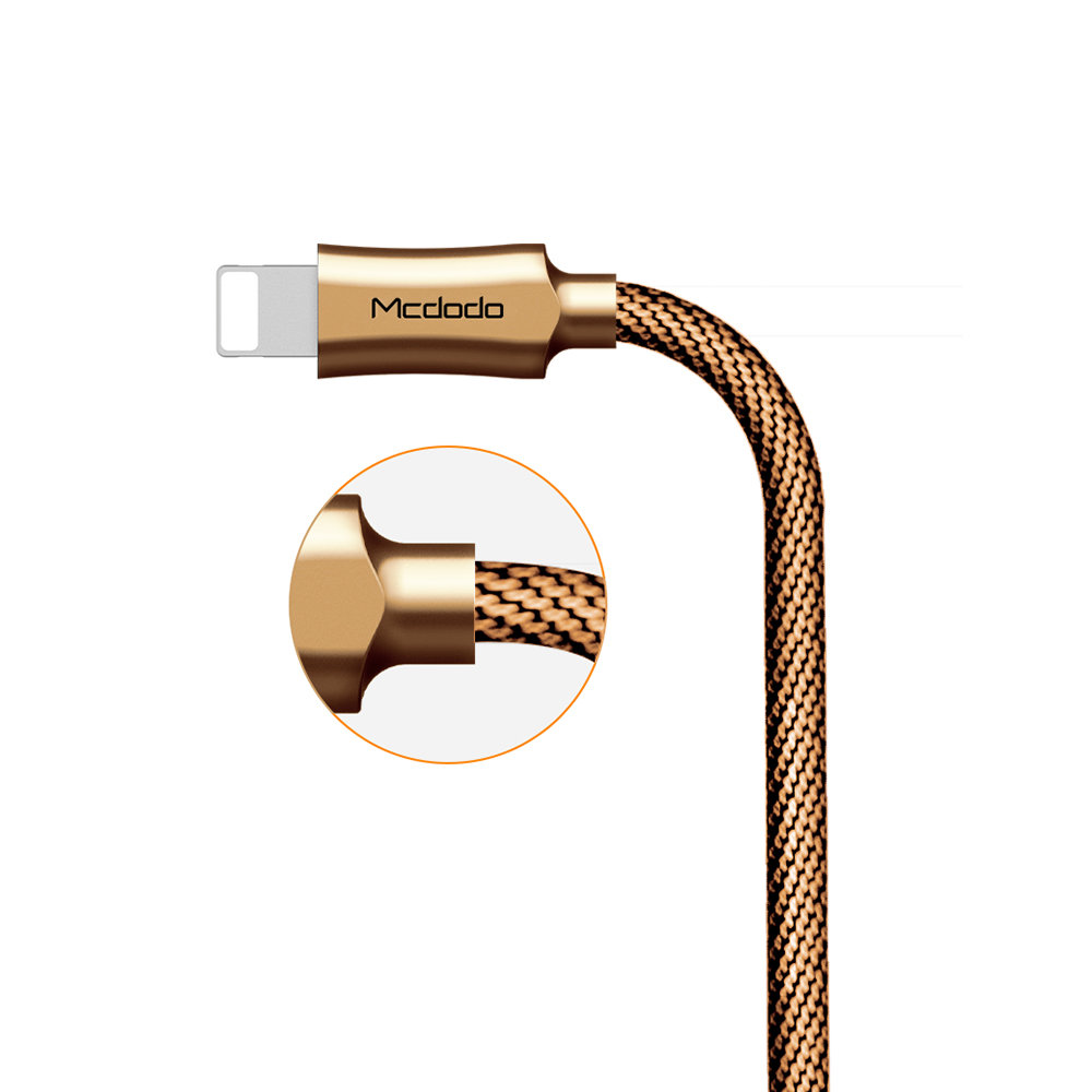 Mcdodo kabel Knight USB - Lightning 1,2 m z�oty CA-3920 / 3
