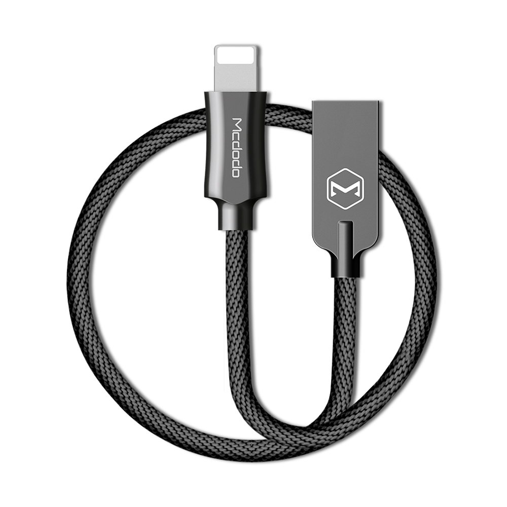 Mcdodo kabel Knight USB - Lightning 1,8 m czarny CA-3924