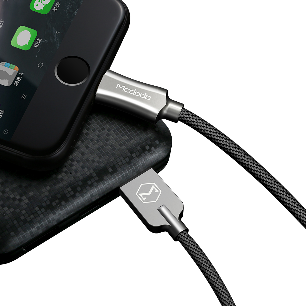 Mcdodo kabel Knight USB - Lightning 1,8 m czarny CA-3924 / 6