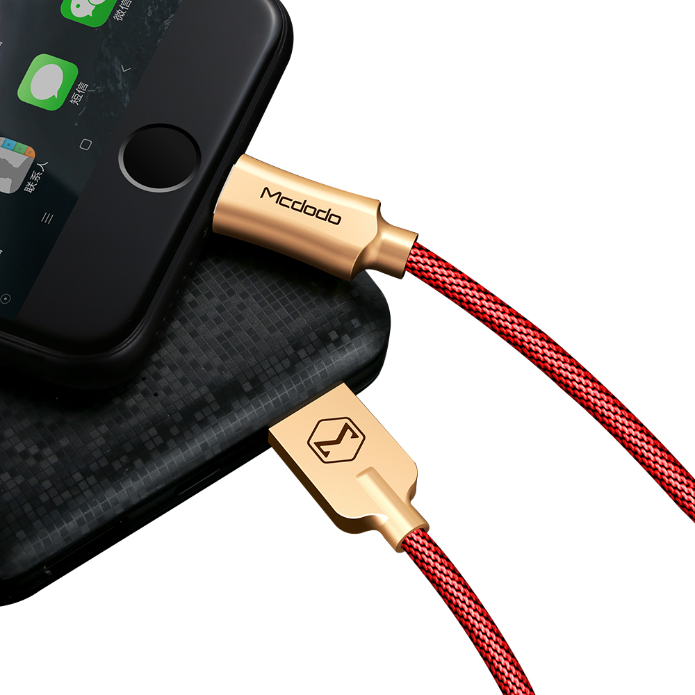 Mcdodo kabel Knight USB - Lightning 1,8 m czerwony CA-3927 / 5