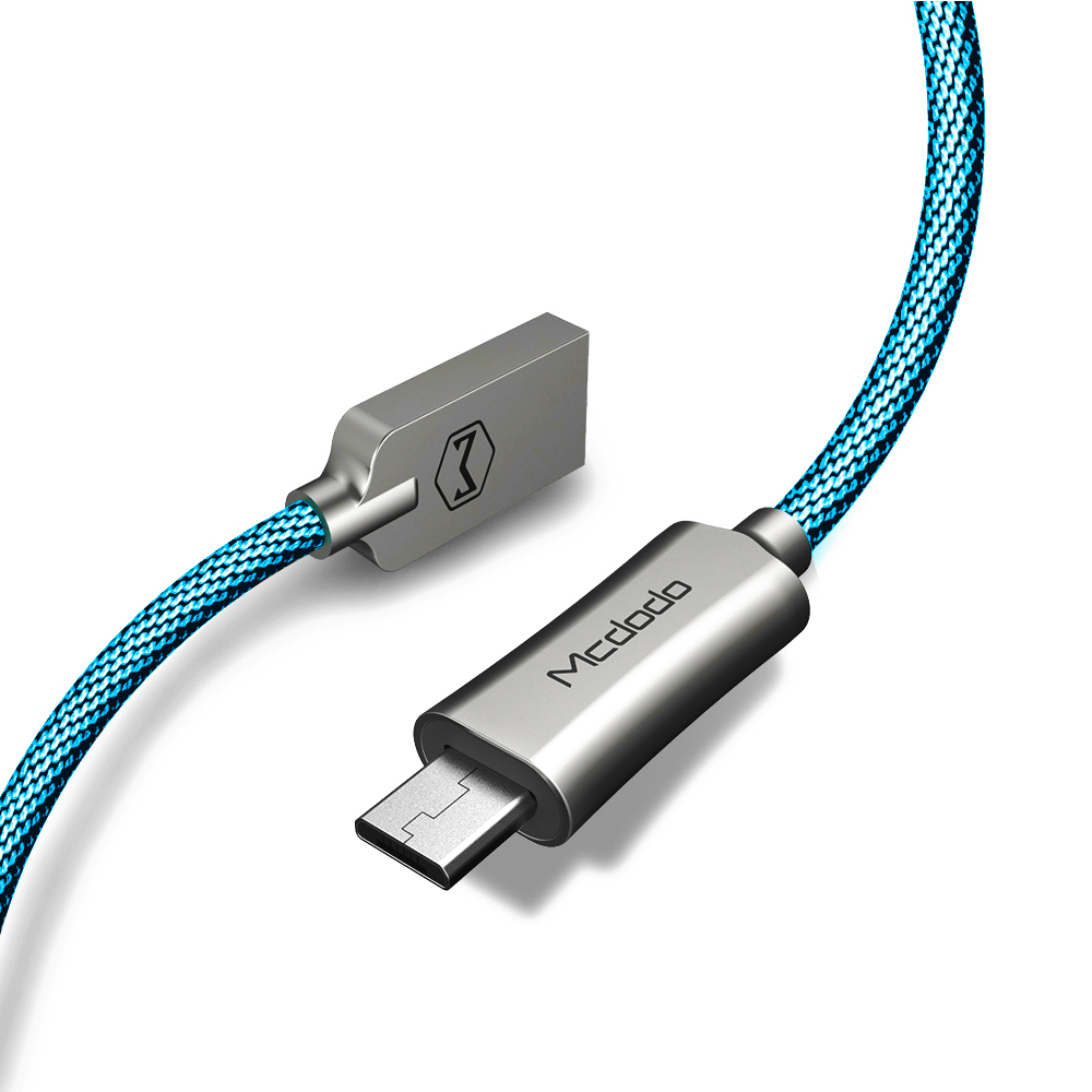 Mcdodo kabel Knight USB - microUSB 1,0 m niebieski CA-4401 / 2