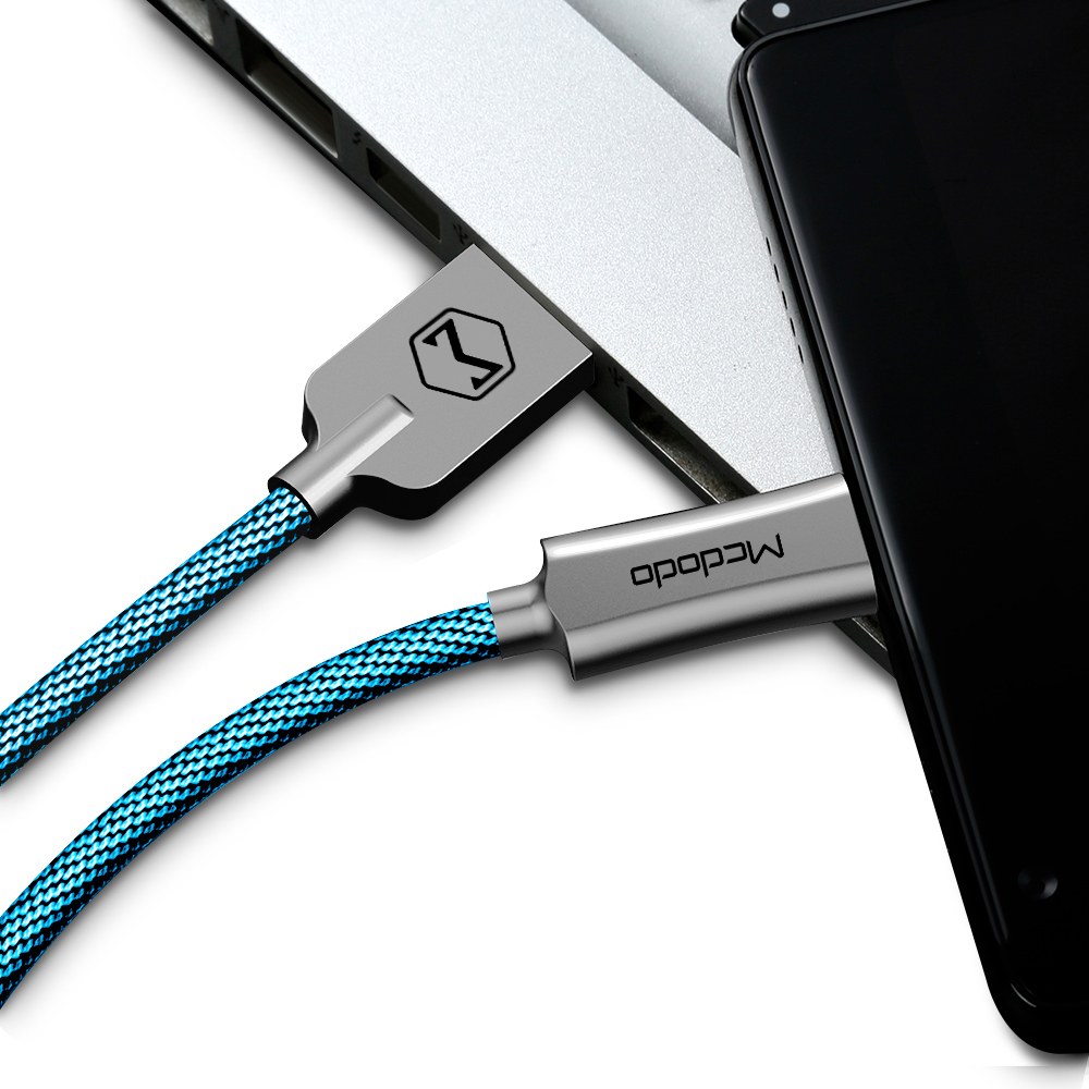 Mcdodo kabel Knight USB - microUSB 1,0 m niebieski CA-4401 / 7