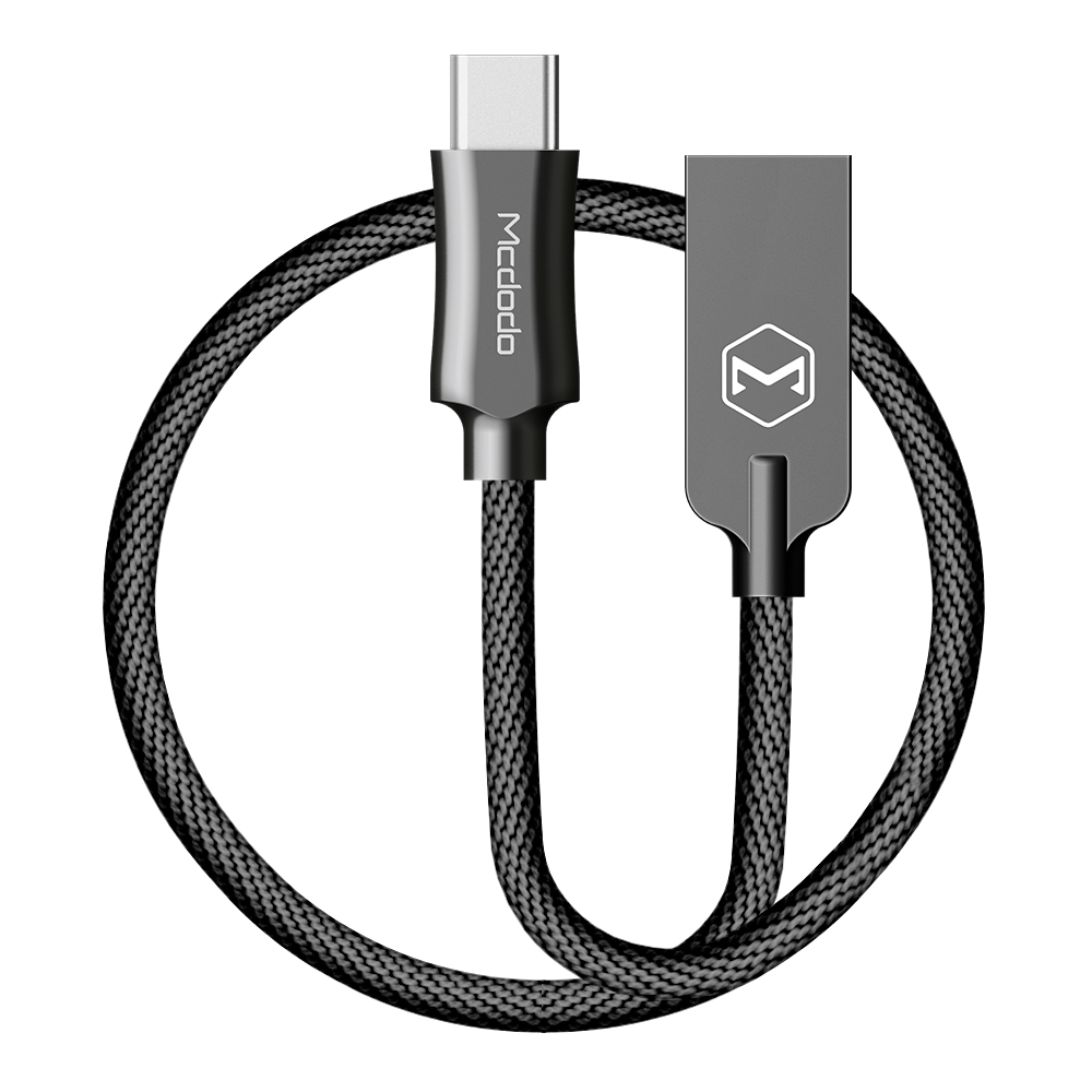 Mcdodo kabel Knight USB - USB-C 1,0 m czarny CA-4390